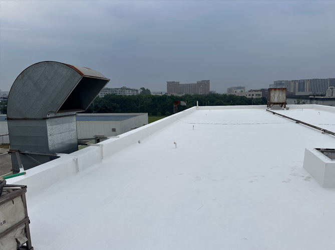 四川邦普切削刀具股份有限公司宿舍楼屋顶外露型无缝防水系统施工